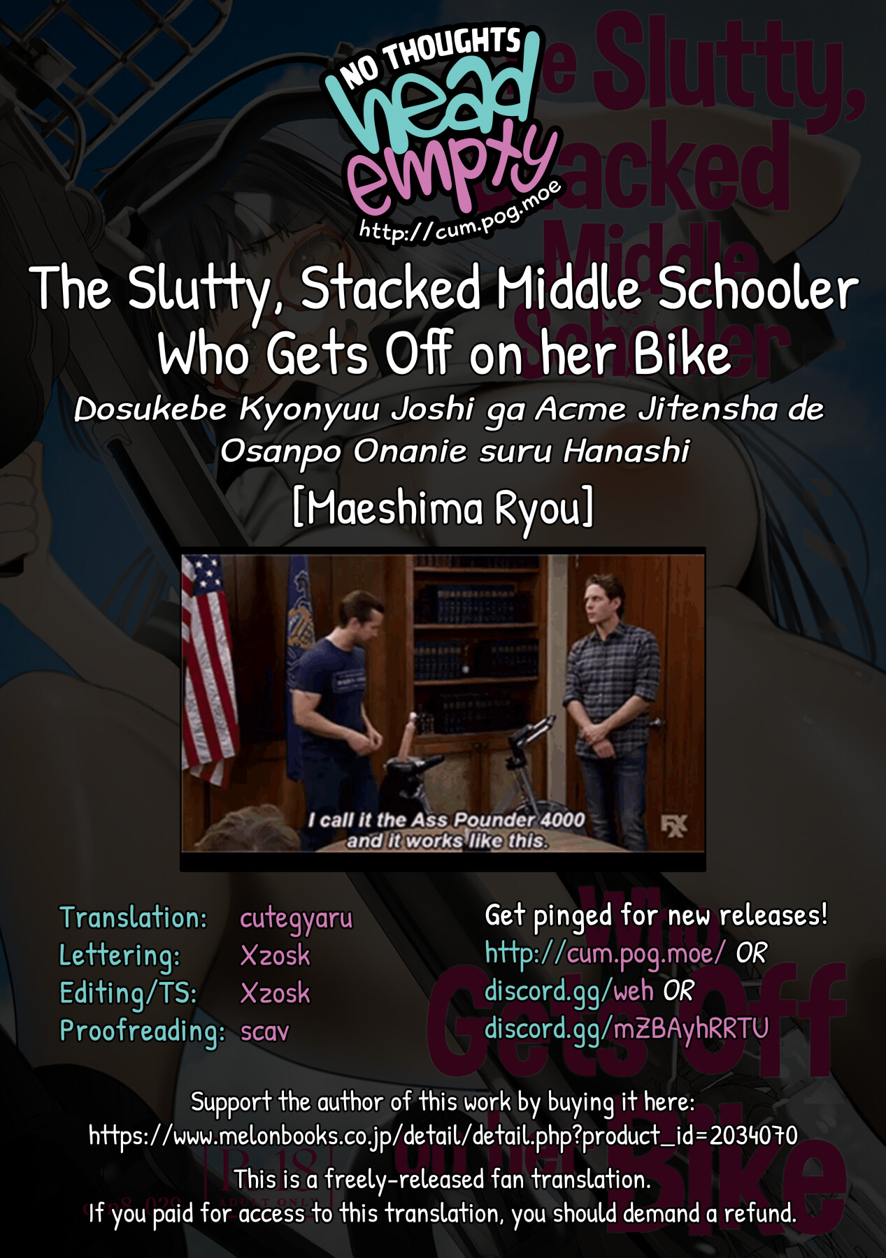 Hentai Manga Comic-The Slutty, Stacked Middle Schooler Who Gets Off on her Bike-Read-56